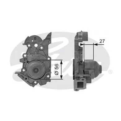 Z80502 GATES Водяной насос (помпа) (фото 1)