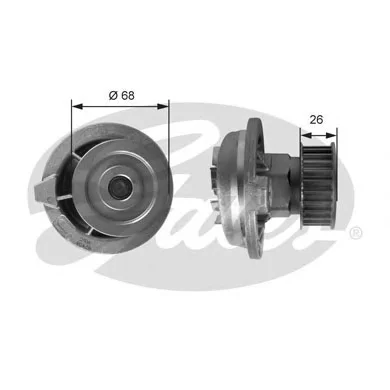 Z80651 GATES Водяной насос (помпа) (фото 1)