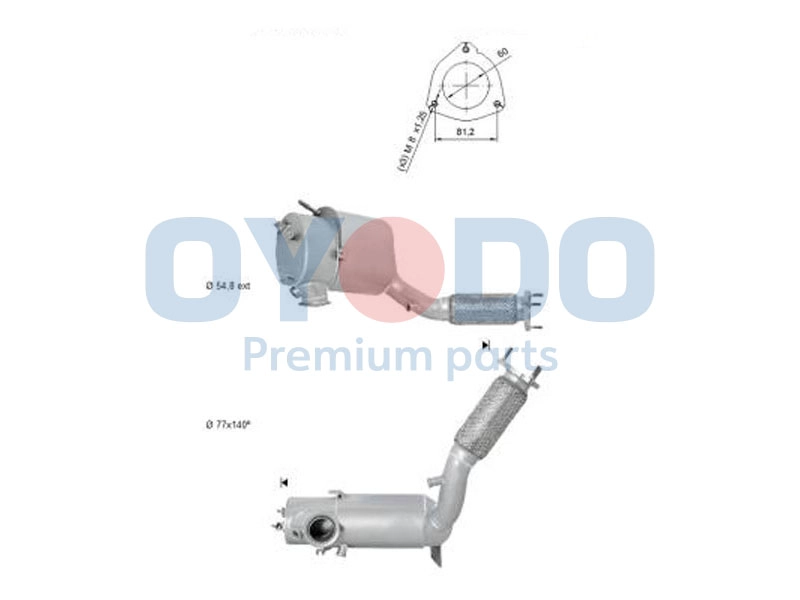 20N0146-OYO Oyodo Сажевый / частичный фильтр, система выхлопа ОГ (фото 1)