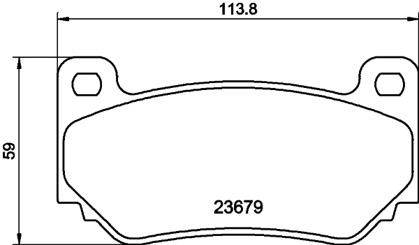 T1279 BEHR/HELLA/PAGID Комплект тормозных колодок, дисковый тормоз (фото 2)