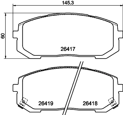 T4566 BEHR/HELLA/PAGID Комплект тормозных колодок, дисковый тормоз (фото 1)