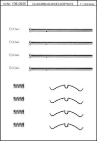 109-0920 KAWE Комплектующие (ремкомплект), колодки тормозные (фото 1)