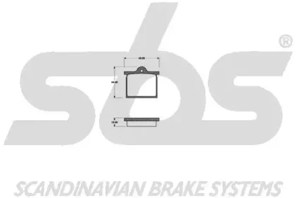 1501221902 SBS Комплект тормозных колодок (фото 1)