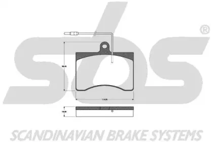 1501221928 SBS Комплект тормозных колодок (фото 1)