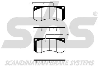 1501223934 SBS Тормозные колодки (фото 1)