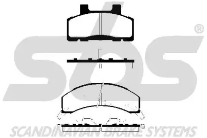 1501229205 SBS Тормозные колодки (фото 1)
