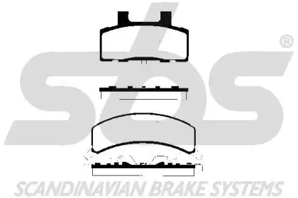 1501229209 SBS Тормозные колодки (фото 1)
