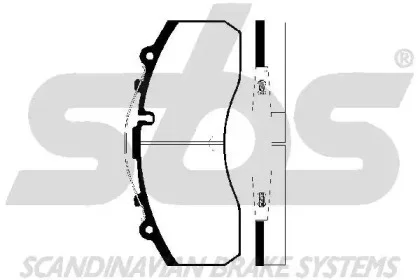 1501229987 SBS Тормозные колодки (фото 1)