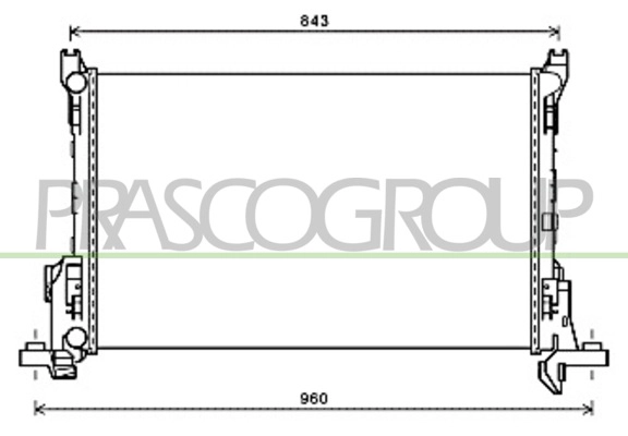 FT900R001 PRASCO Радиатор, охлаждение двигателя (фото 1)