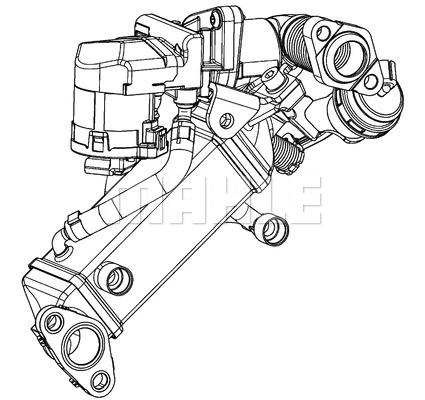 CE 11 000P KNECHT/MAHLE Радиатор, рециркуляция ОГ (фото 3)