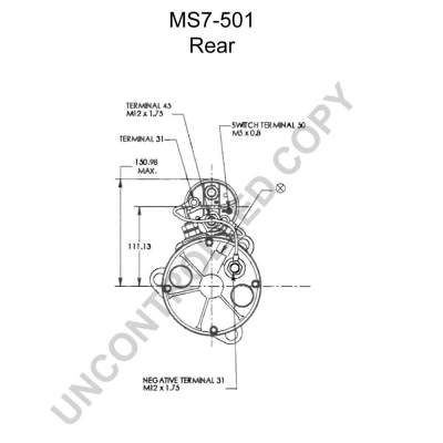 MS7-501 PRESTOLITE ELECTRIC Стартер (фото 4)