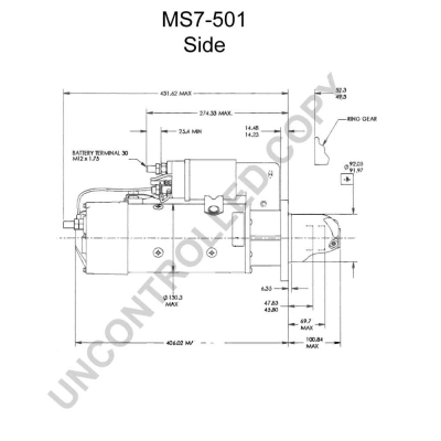 MS7-501 PRESTOLITE ELECTRIC Стартер (фото 5)