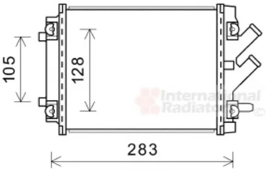 03002384 VAN WEZEL Радиатор охлаждения двигателя (фото 2)