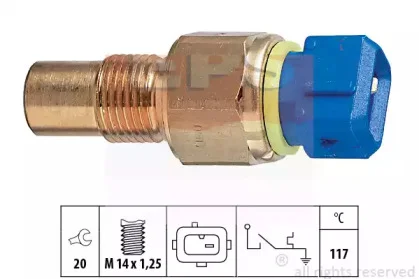1.840.060 EPS Датчик температуры охлаждающей жидкости (фото 1)