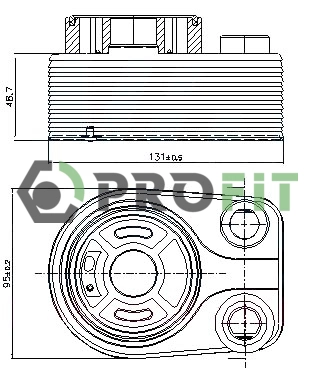 1745-0030 PROFIT Масляный радиатор, двигательное масло (фото 1)