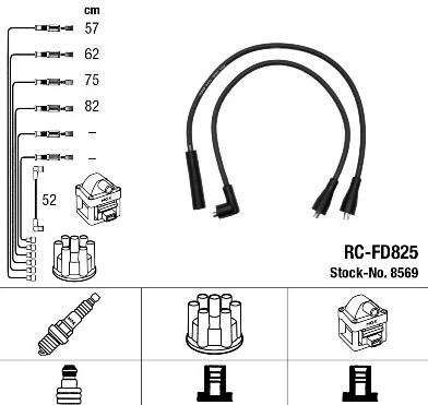 1801-6233 PROFIT Комплект проводов зажигания (фото 1)