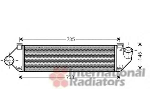 18004438 VAN WEZEL Интеркулер (радиатор интеркулера) (фото 1)