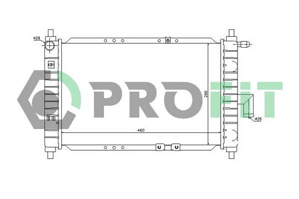 PR 1115A1 PROFIT Радиатор охлаждения двигателя (фото 1)