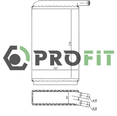1760-0001 PROFIT Теплообменник (фото 1)
