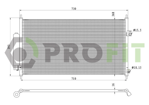1770-0538 PROFIT Конденсатор, кондиционер (фото 1)