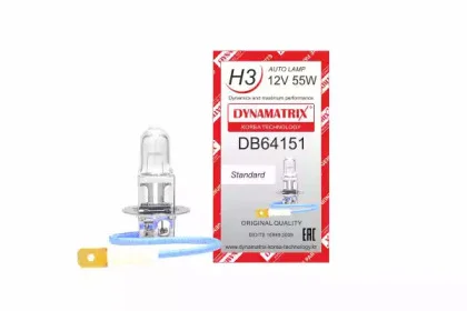 DB64151 DYNAMAX лампа галогеновая H3 (фото 1)