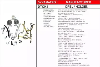 DTCK4 DYNAMAX Комплект цепи ГРМ (фото 1)