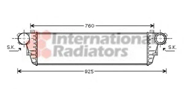 30004379 VAN WEZEL Интеркулер (радиатор интеркулера) (фото 1)