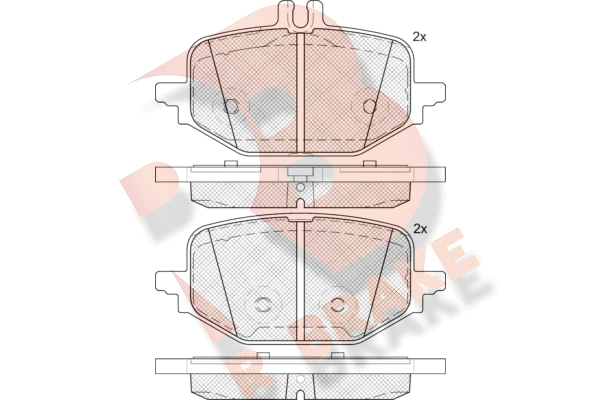 RB2426 R BRAKE Комплект тормозных колодок, дисковый тормоз (фото 1)