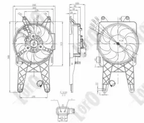 016-014-0001 LORO Вентилятор охлаждения радиатора (фото 1)