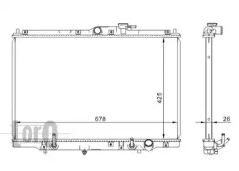 018-017-0004 LORO Радиатор охлаждения двигателя (фото 1)