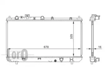 030-017-0006 LORO Радиатор охлаждения двигателя (фото 1)