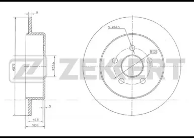 BS-5805 ZEKKERT Тормозной диск (фото 1)