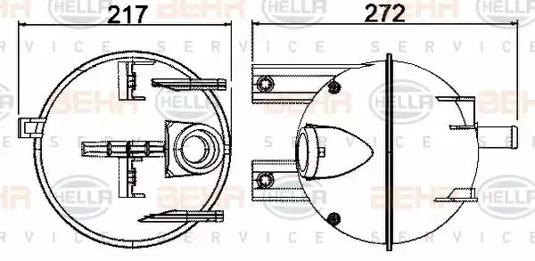 8MA 376 702-224 BEHR/HELLA/PAGID Расширительный бачок охлаждающей жидкости (фото 1)