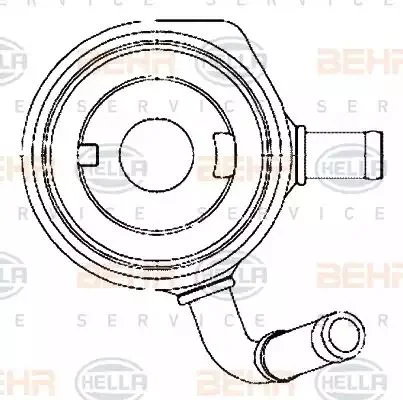 8MO 376 797-111 BEHR/HELLA/PAGID масляный радиатор двигателя (фото 1)