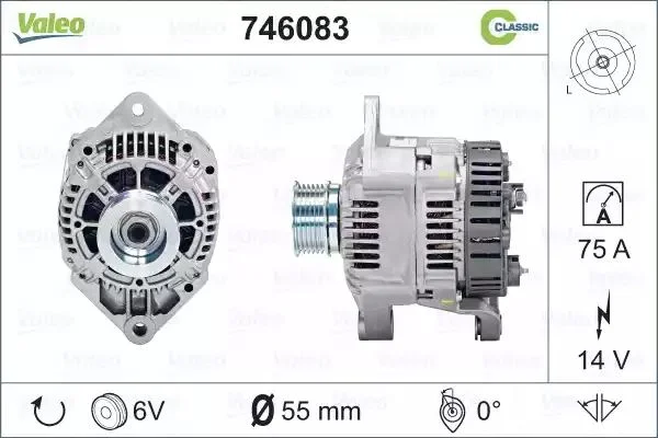 746083 VALEO Генератор (фото 1)