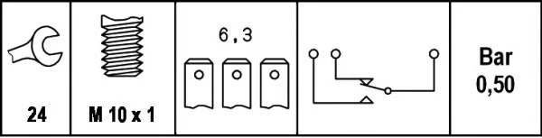 6DL 003 262-091 BEHR/HELLA/PAGID Датчик включения стоп-сигнала (Лягушка) (фото 2)