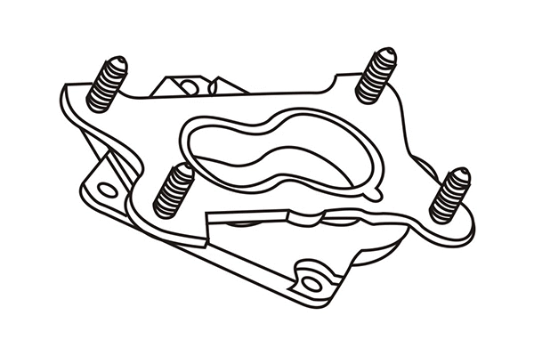 380703 WXQP Фланец, карбюратор (фото 1)