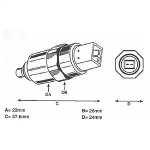 7185-900H DELPHI Клапан топливной системы (Термоклапан ТНВД) (фото 2)