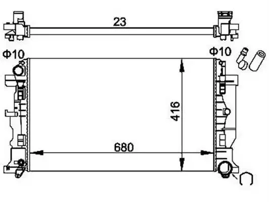 359000301730 MAGNETI MARELLI Радиатор, охлаждение двигателя (фото 1)