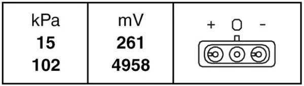 6PP 009 400-071 BEHR/HELLA/PAGID Датчик давления наддува турбины (массового расхода воздуха) (фото 2)