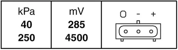 6PP 009 400-081 BEHR/HELLA/PAGID Датчик давления наддува турбины (массового расхода воздуха) (фото 2)