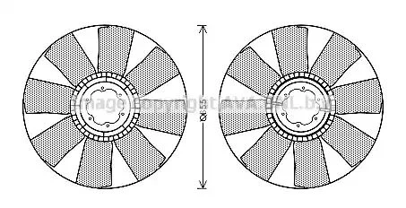 IVC122 AVA Рабочее колесо вентилятора (фото 1)