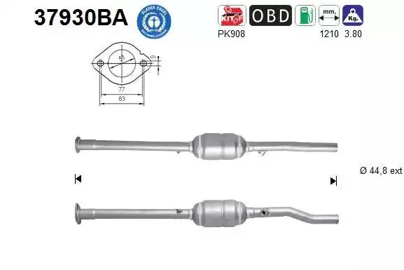 37930BA AS Катализатор (фото 1)