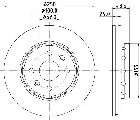 PCD16062 DON Тормозной диск (фото 1)