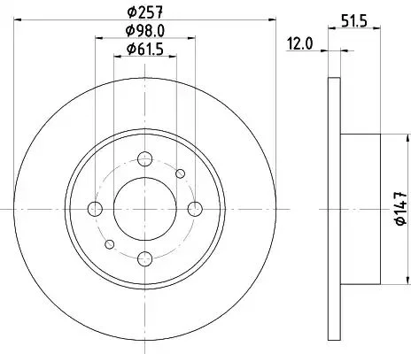 PCD16322 DON Тормозной диск (фото 1)