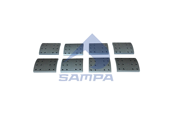 093.758 SAMPA Комплект тормозных башмаков, барабанные тормоза (фото 1)