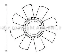 REC110 PRASCO Рабочее колесо вентилятора (фото 1)