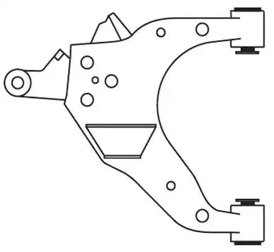F3166 FRAP Рычаг независимой подвески колеса, подвеска колеса (фото 1)