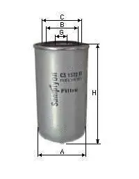 CS 1648 M SAMPIYON FILTER Топливный фильтр (фото 1)
