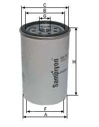 CS 1669 M SAMPIYON FILTER Топливный фильтр (фото 1)